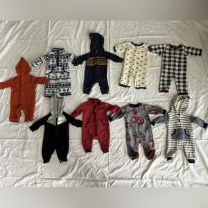 0-3/3month one piece Winter outfits for baby boy.